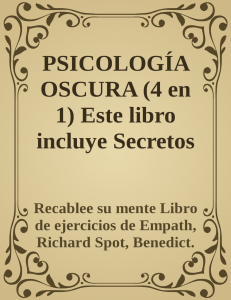 Secretos de la Psicologia Oscura