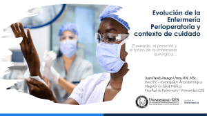 PPT Evolución de la Enfermería perioperatoria y ámbito de cuidado