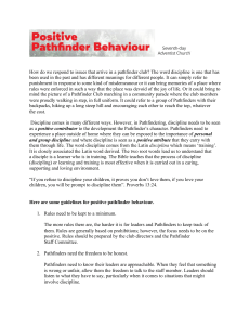 Positive Pathfinder Behaviour