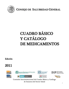 Cuadro Basico y Catalogo de Medicamentos