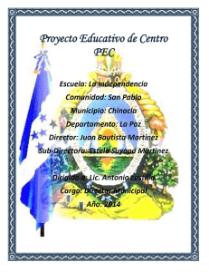 Proyecto Educativo de Centro PEC