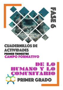 Cuadernillo de Actividades: Lo Humano y lo Comunitario - 1er Grado