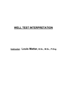 Well Test Interpretation - Mattar