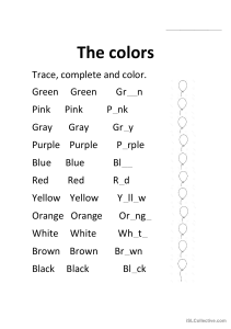 Trace, complete and color.