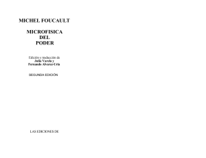 Foucault M. 1979. Microfisica del poder. 2a ed. Madrid La Piqueta.