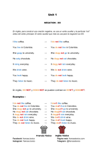 Unit 1 - NEGATION - DO (3)