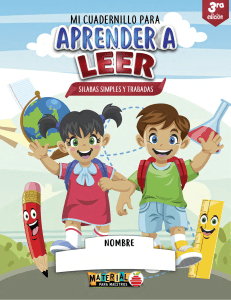 Mi cuadernillo para aprender a leer