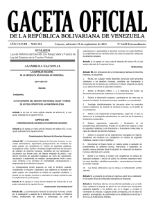 Ley de Reforma del Estatuto de la Funci&oacute;n Policial en Venezuela