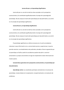 Jerome Bruner y el Aprendizaje Significativo 