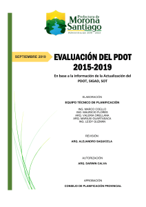 01 INFORME EVALUACIÓN FINAL PDOT 2015-2019