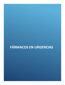 FARMACOS EN URGENCIAS