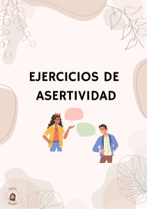 Ejercicios asertividad 