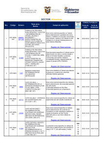 Sector Alimentos