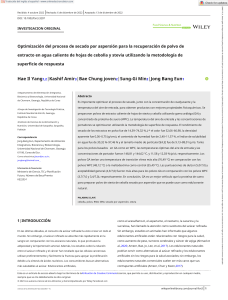 Optimización del proceso de secado por aspersión para la recuperación de polvo de extracto.en.es