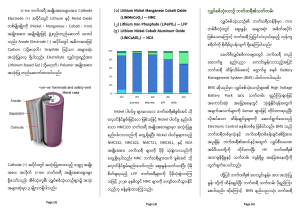 EV Battery info Pamphlet in Myanmar Language