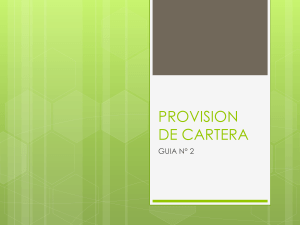 DIAPOSITIVA PROVISION DE CARTERA