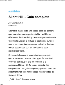 Silent Hill - Guia completa
