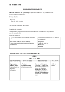 SESION DE APRENDIZAJE Nº 1 Arte y Cultura del 24 Noviembre 2023