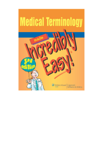Libro Medical Terminology Made Incredibly Easy, 3rd Ed