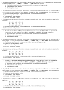 trabajo estadistica conteo