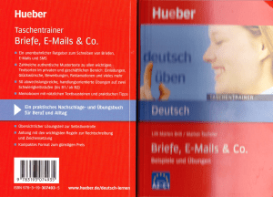 Deutsch  ueben briefe mails und co