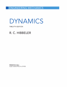 engineering mechanics - dynamics 12th edition rc hibbeler