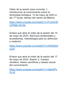 Lista general de Videos-Diplomado medio ambiente SCJN