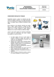 PROCEDIMIENTO MANTENCION DE EQUIPOS PZ