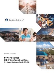 Cambium PTP 670 Series 03-60 SNMP Configuration Guide