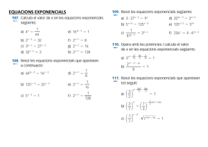 Equacions exponencials