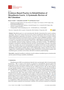 Miastenia gravis y fisioterapia