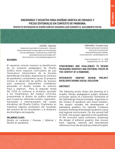 SINCRONÍAS Y DESAFÍOS PARA DISEÑAR GRÁFICA DE ENVASES Y PIEZAS EDITORIALES EN CONTEXTO DE PANDEMIA