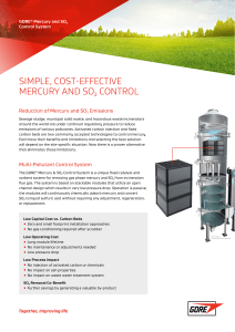 GORE Mercury Control Modules Incineration Brochure