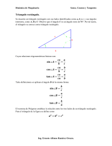 senos cosenos y tangentes