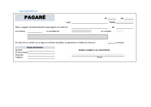 Formato de un pagare para imprimir