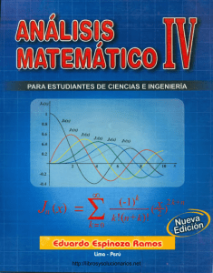 Análisis Matemático IV - Eduardo Espinoza Ramos - 2ed