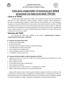 Guía para comprender el trastorno por déficit atencional con hiperactividad