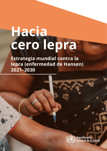 Hacia cero lepra estrategia mundial contra la lepra 2021 - 2030
