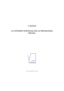 Tibañez- La Tensión esencial de la Psicología Social