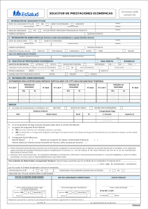 SOLICITUD DE PRESTACIONES ECONOMICAS