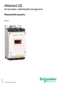 Manual arrancador suave electrico Schnaider - ATS22 user manual SP BBV51332 04