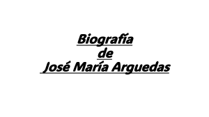 Biografía de Jóse María Arguedas 