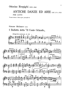 IMSLP16124-Resighi - Antiche danze ed arie (trans. Respighi - piano)