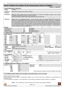 ESMALTE M-5148 BLANCO OPACO ATOMIZA Rev00419118
