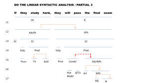 TOM - EXAM PARTIAL 3 B  SYNTACTIC ANALYSIS