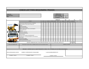 19 Check list Maquinaria Pesada