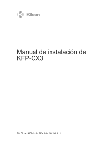 KFP-CX3 Installation Manual (Spanish) (1)