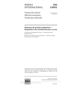 Norma Internacional ISO 14001 - 2015