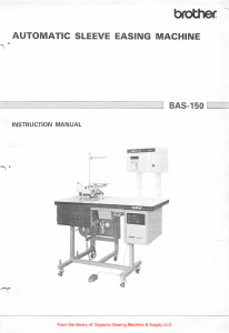 Brother BAS-150 Instruction Manual
