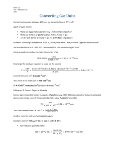 calculo de conc gases de ppb a ugm3